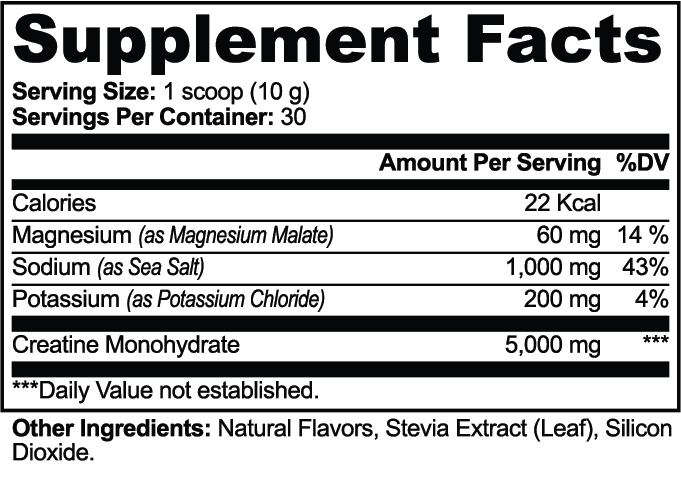 Polvo Hidratante con Creatinina y Electrolitos esenciales/ AquaViva360, Creatine & Hydration Powder