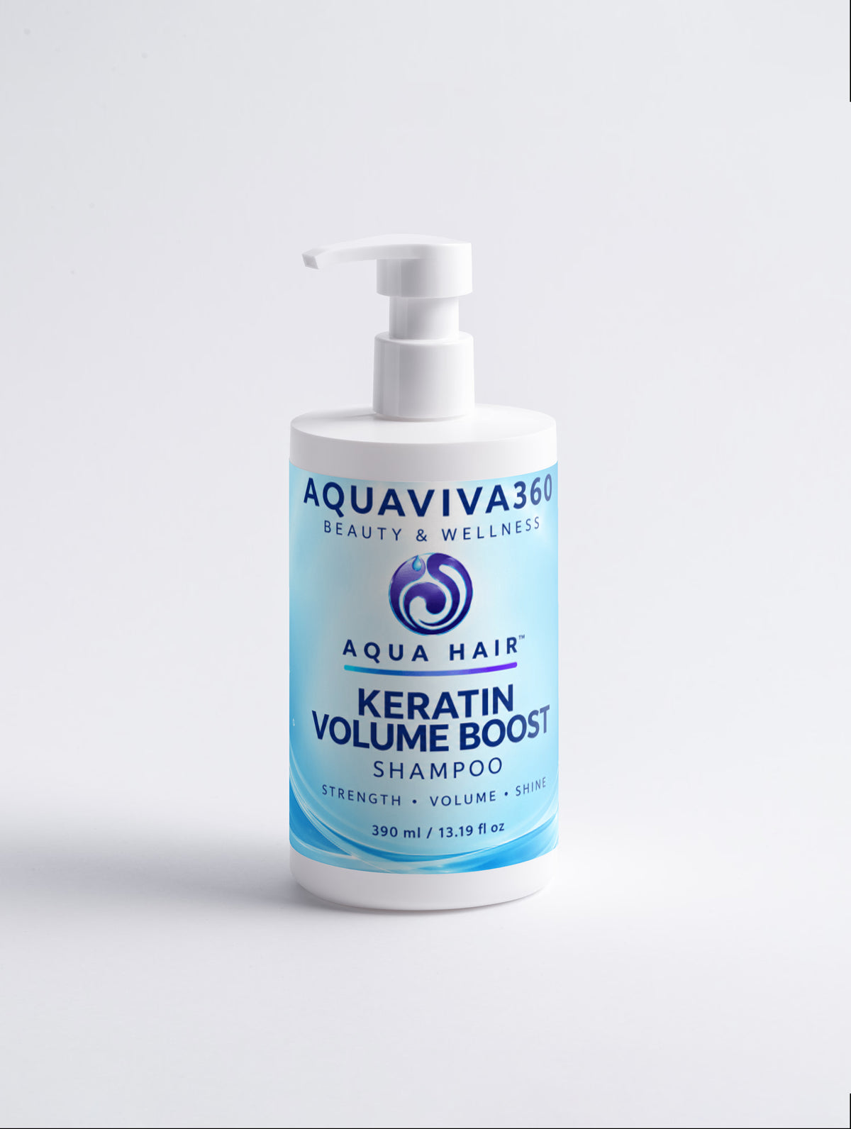 shampoo con Keratina para mayor volumen AquaViva360 (Keratin Volume Boost Shampoo - AquaViva360)