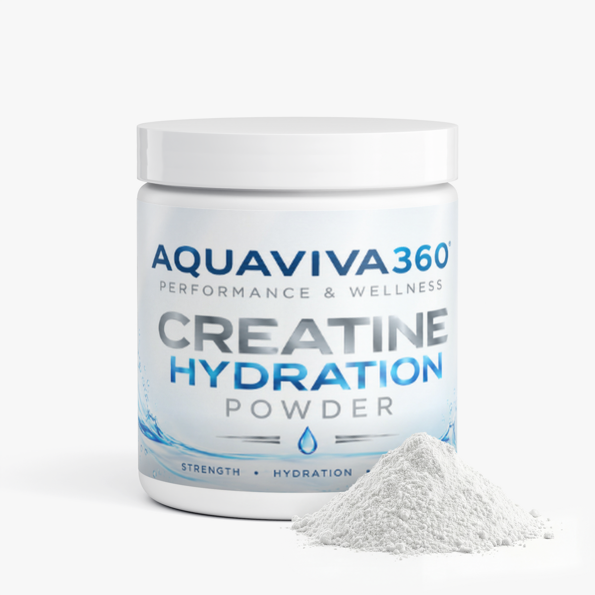 Polvo Hidratante con Creatinina y Electrolitos esenciales/ AquaViva360, Creatine & Hydration Powder