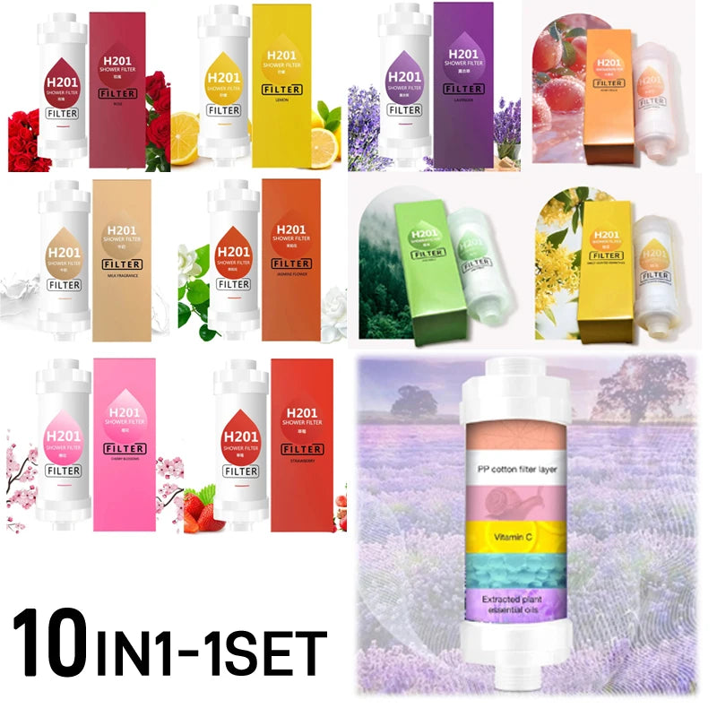 Filtro de Ducha Aromatico con Infusion de Esencias Aquaviva360