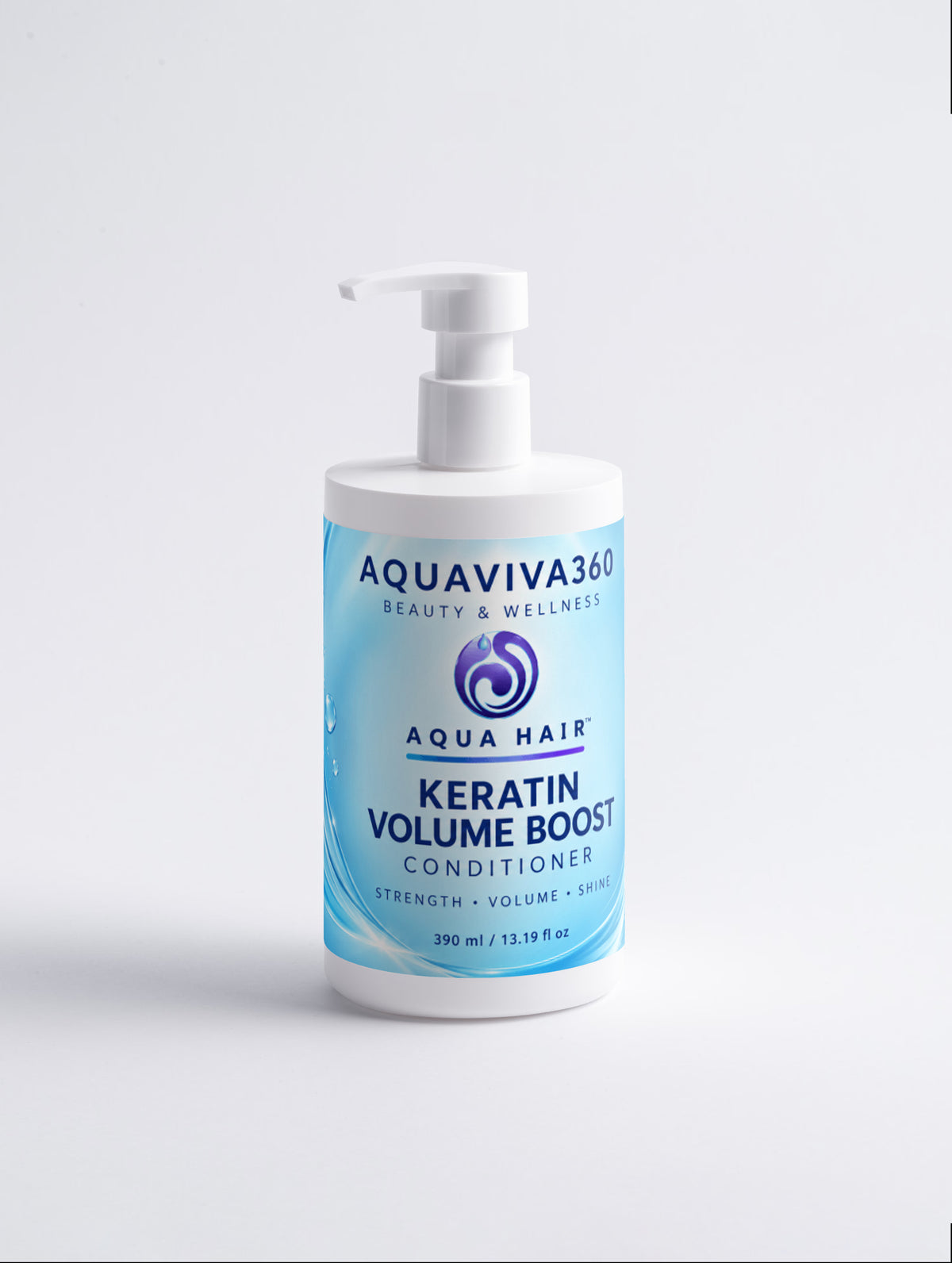 Acondicionador con Keratina para Mayor Volumen y Control de Frizz - Aquaviva360 (Keratin Volume Boost Conditioner